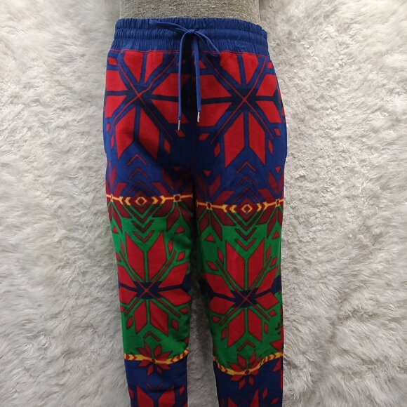 Polo Ralph Lauren Men Snowflake Fair-Isle Graphic Fleece Jogger Sweatpants XXL - Picture 1 of 9